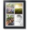 ArtToFrames Collage Photo Picture Frame with 4 - 5x7 inch Openings, Framed in Black with Over 62 Mat Color Options and Regular Glass (CSM-3926-2153)